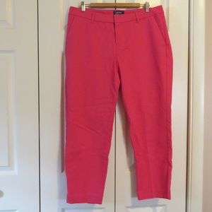 Old Navy Hot Pink Harper Ankle Pants Sz 14 Stretch